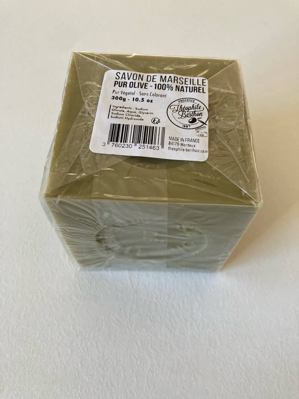 Savon de Marseille - 72% Huile d'Olive